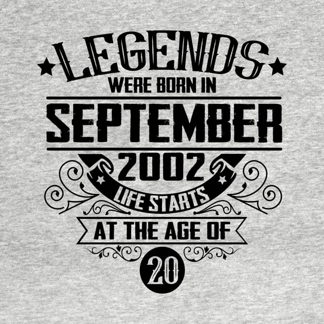 20th Birthday September 2002 Legend by HBfunshirts